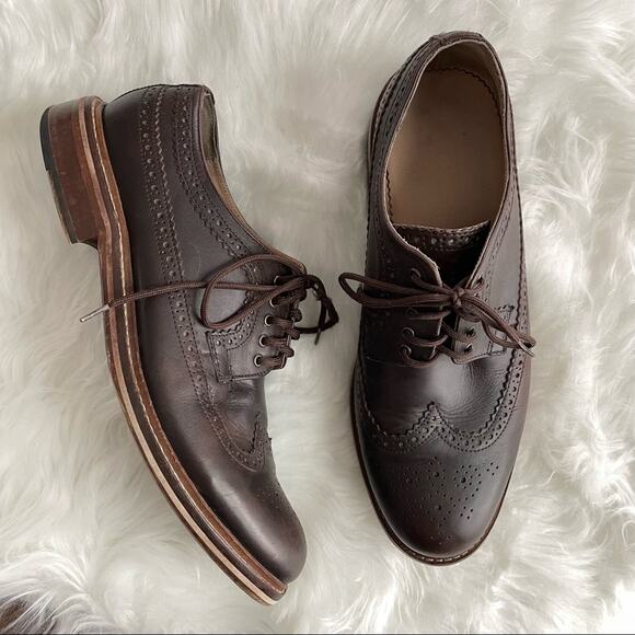 House of Hounds | Mens Brown Leather Oxford Wingtips Shoe London England Classic - Picture 1 of 11